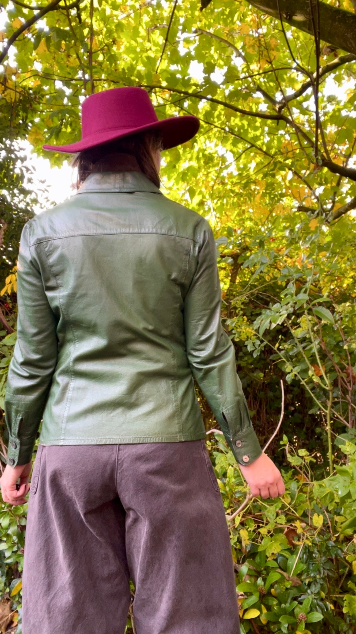 70s Leather Overshirt