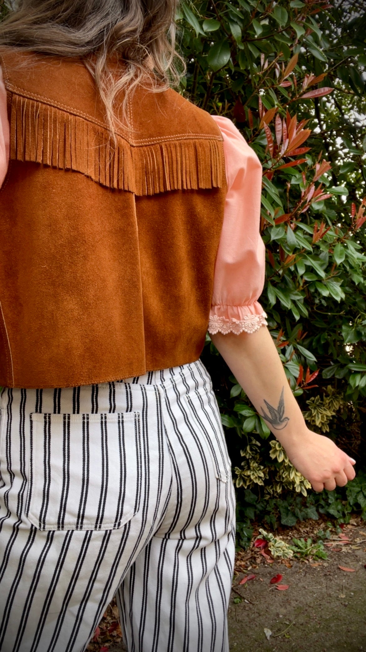 Suede Fringe Waistcoat