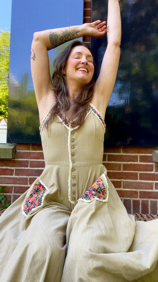 Girasol Embroidery Maxi Dress