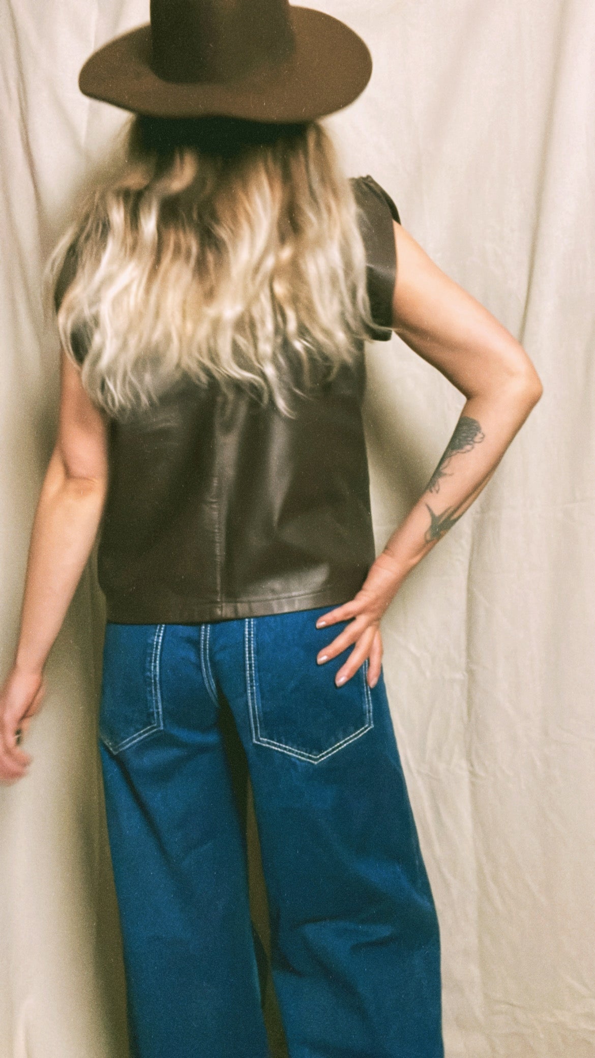80s Leather Top