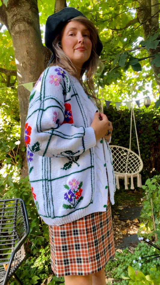 Flower Novelty Cardigan