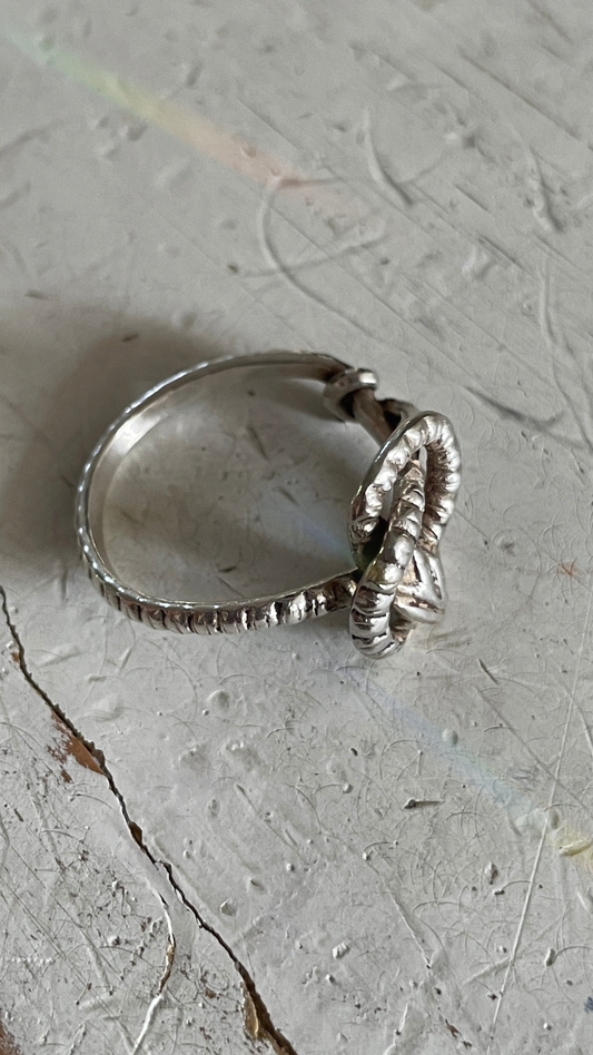 Serpent Silver Ring
