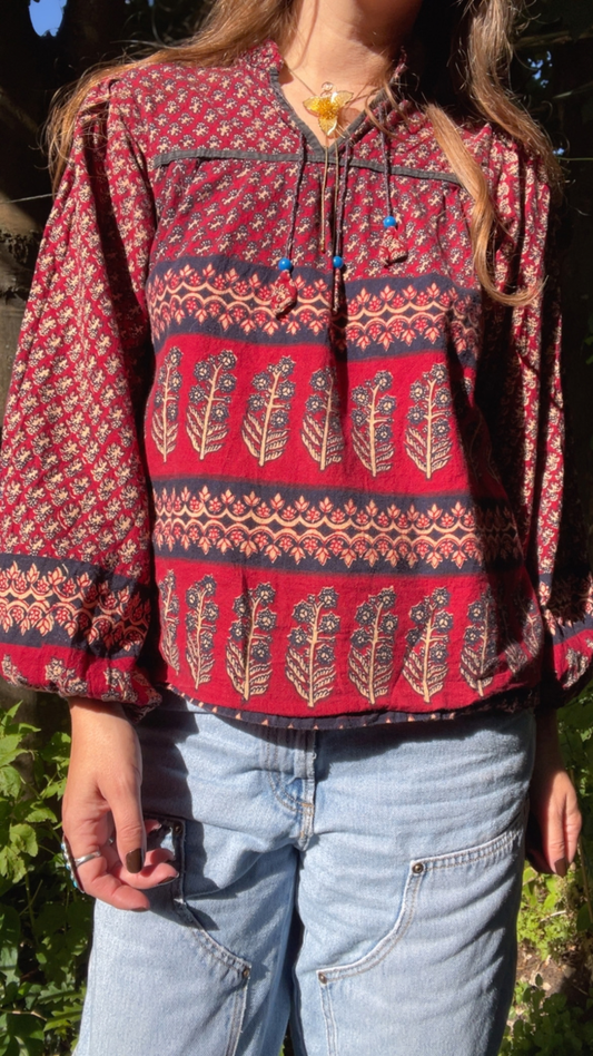 Block Print Top