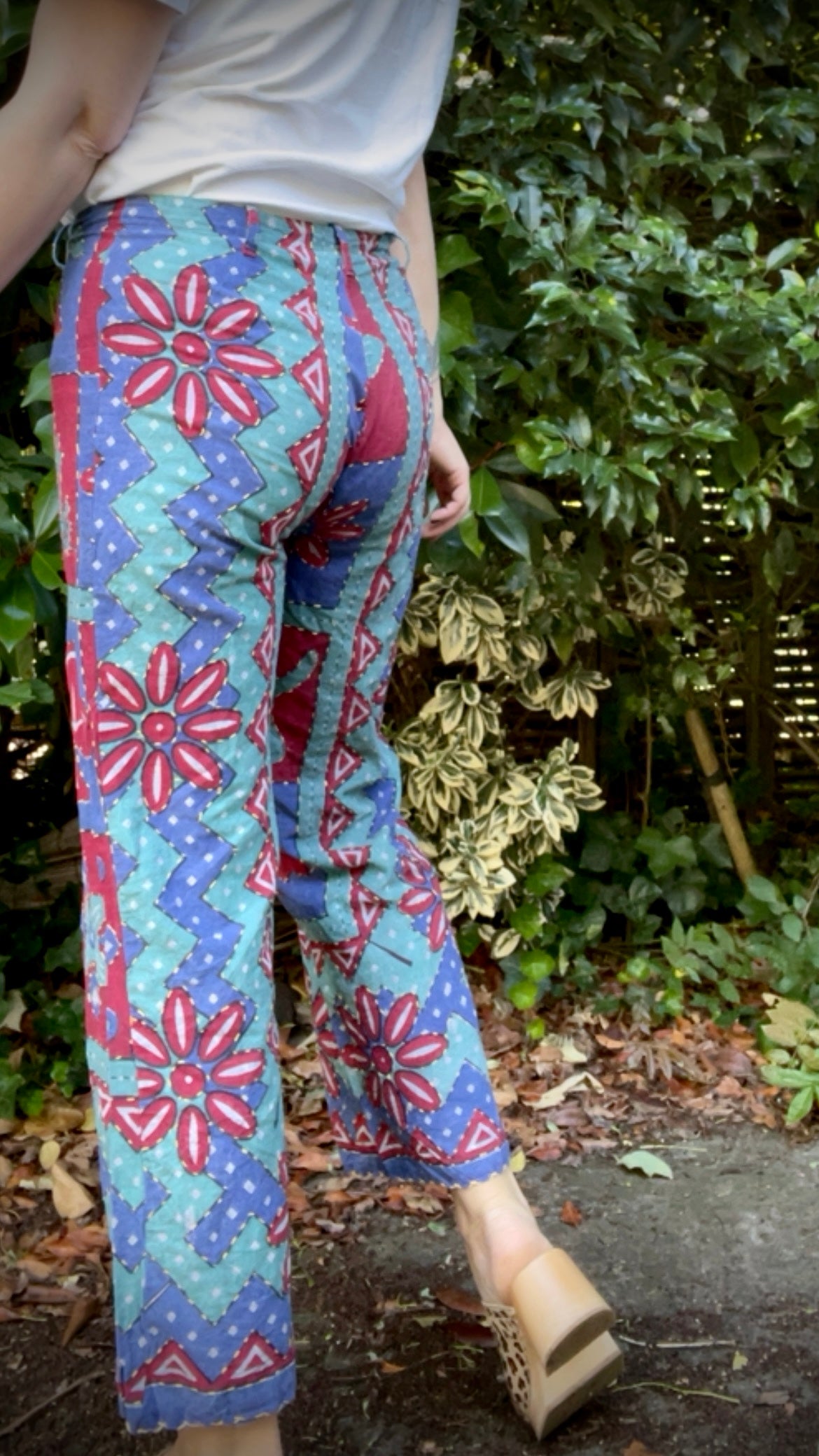 Patchwork Printed Trousers