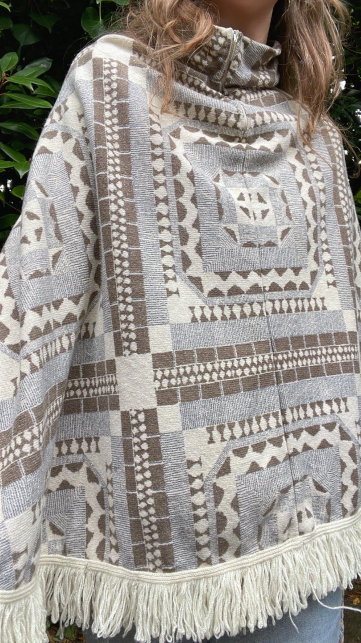60s Retro Poncho