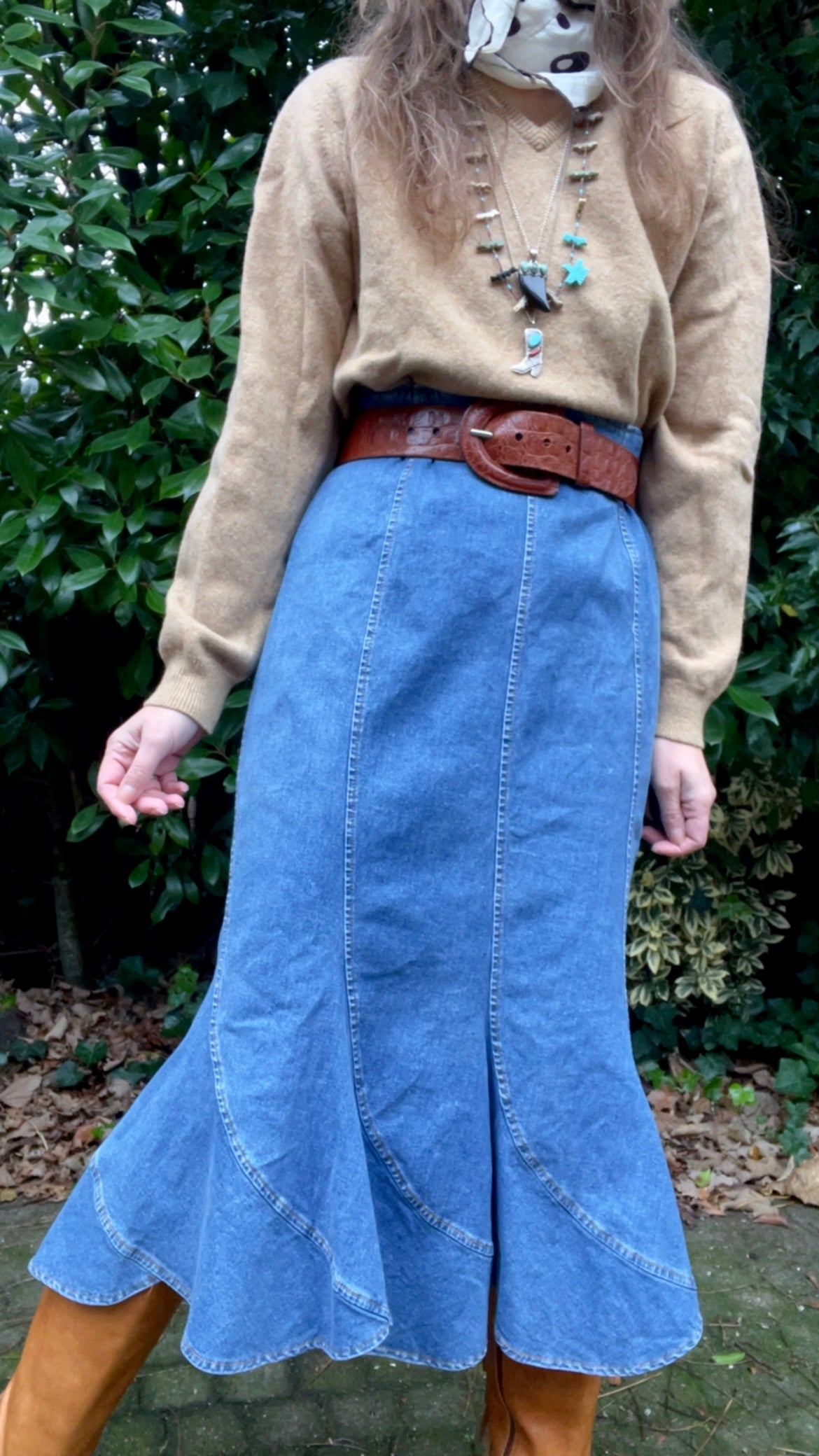 Mermaid Denim Skirt