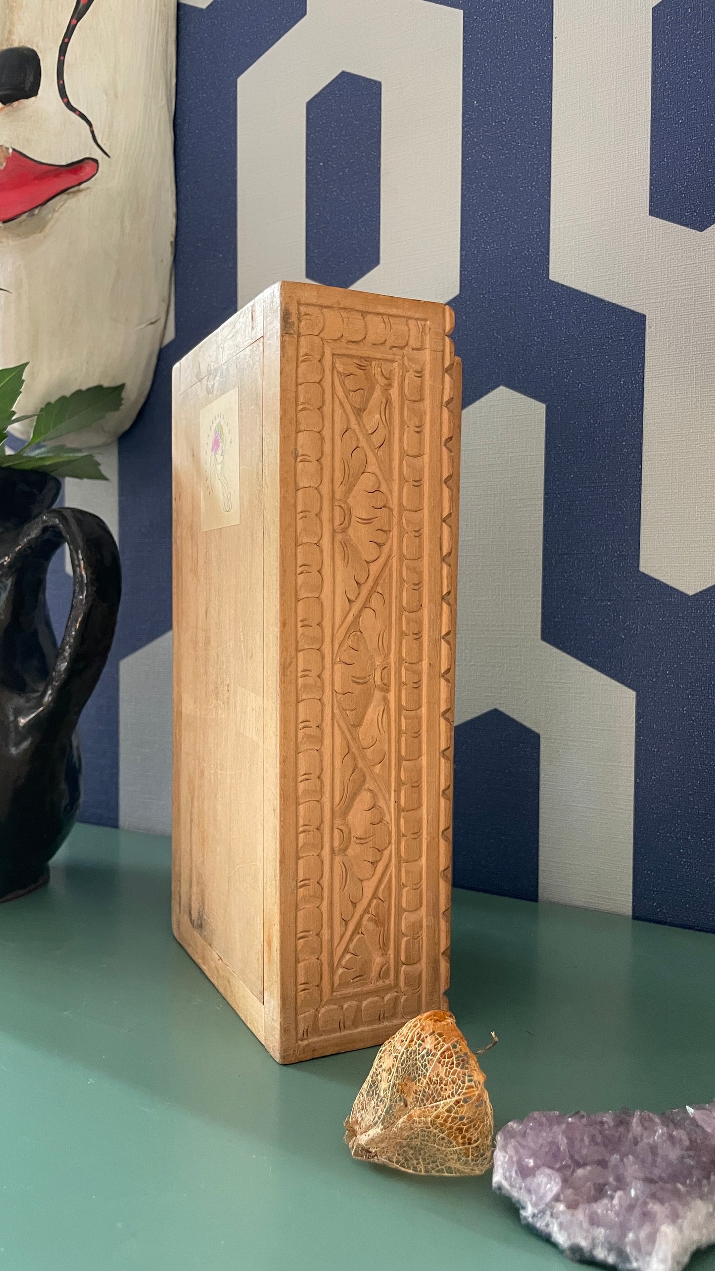 Wood Carved Box