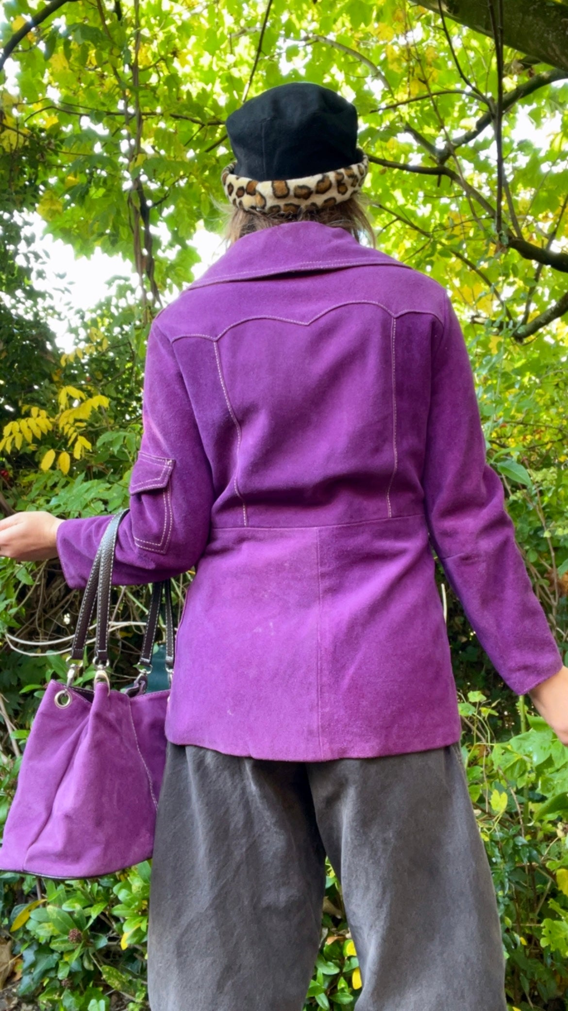 70s Purple Suede Jacket