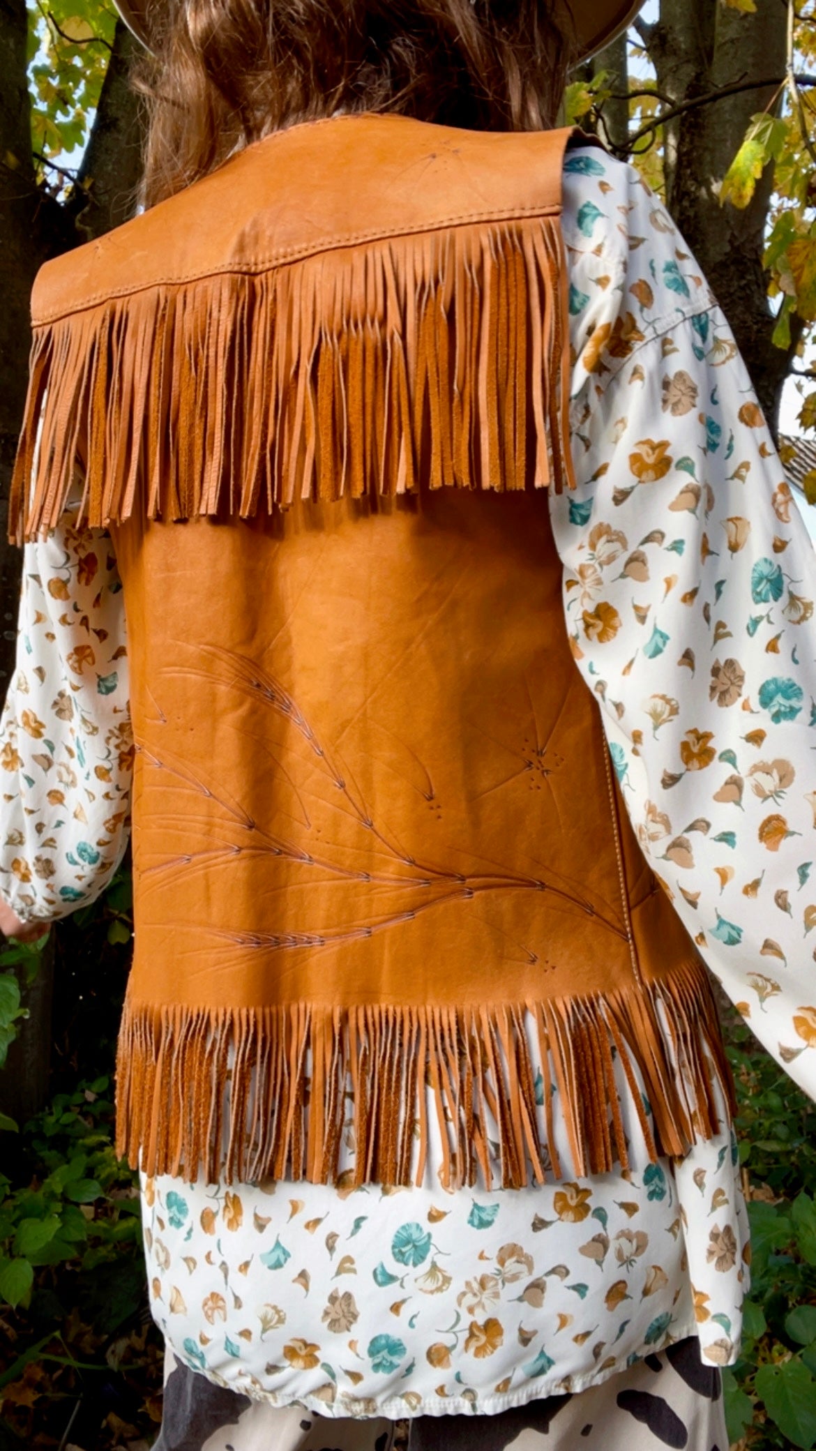 Leather Fringe Waistcoat