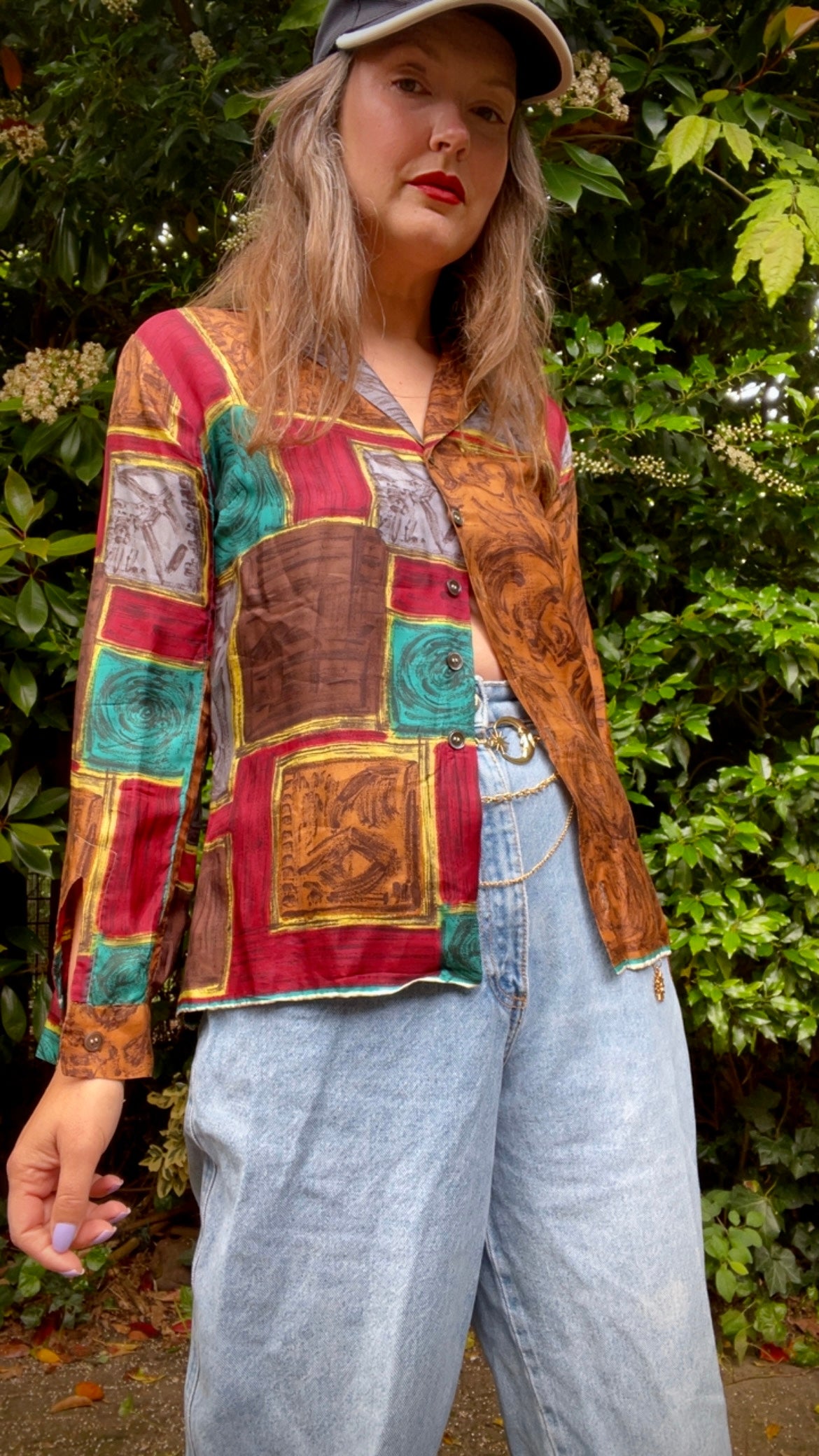 Silk Scarfprint Shirt