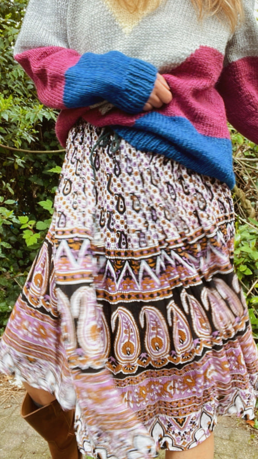 Bohemian Midi Skirt