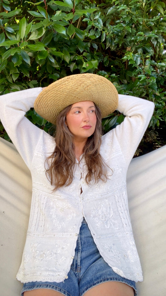 Bedazzled Cotton Cardigan