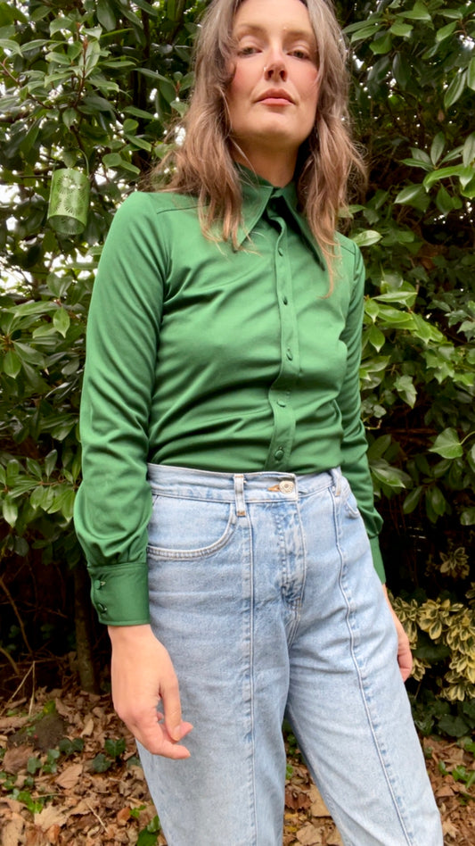 Forest Green 70s Shirt