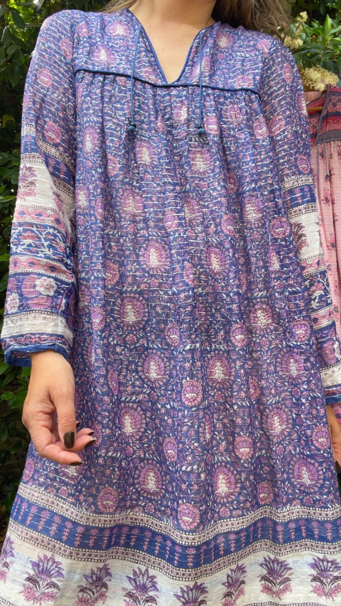 Gauze & Lurex Dress