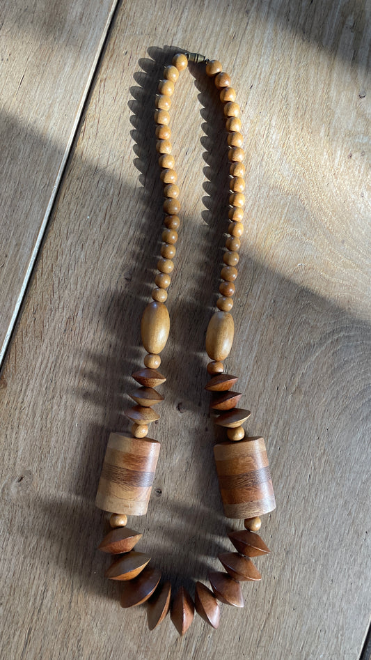 Wood Beaded Necklace