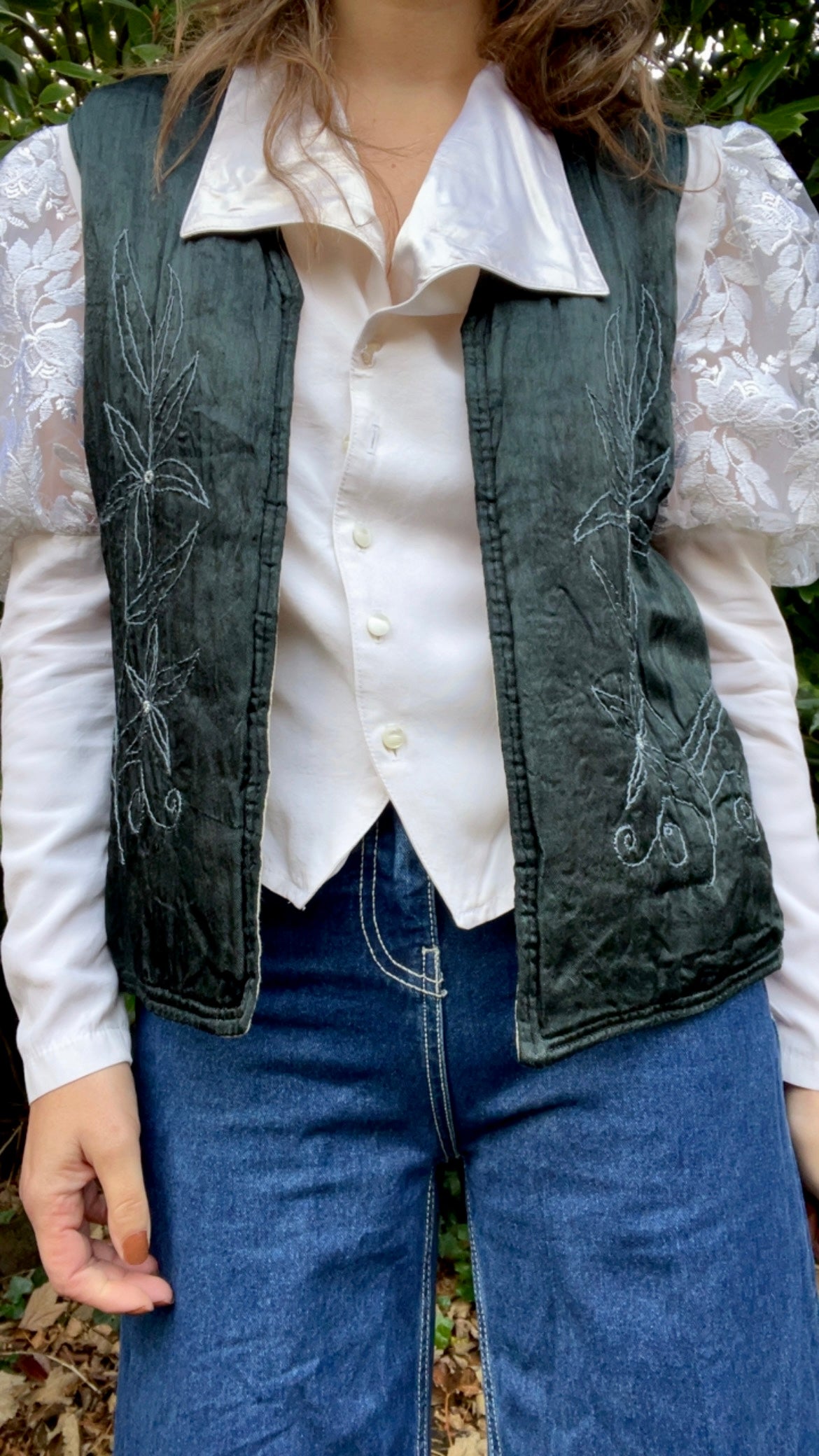 Silk Embroidered Waistcoat