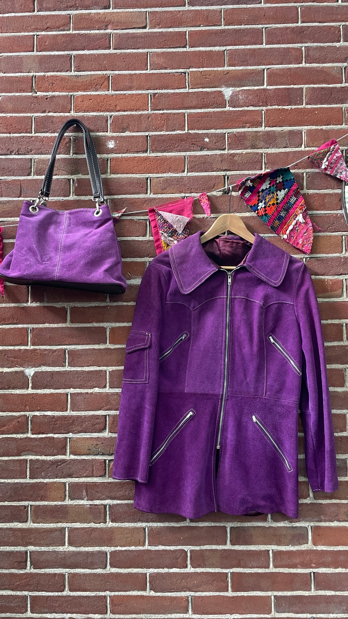 70s Purple Suede Jacket
