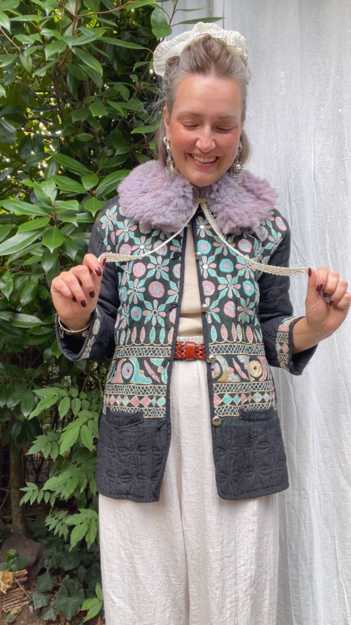 Light Lilac Shearling Collar