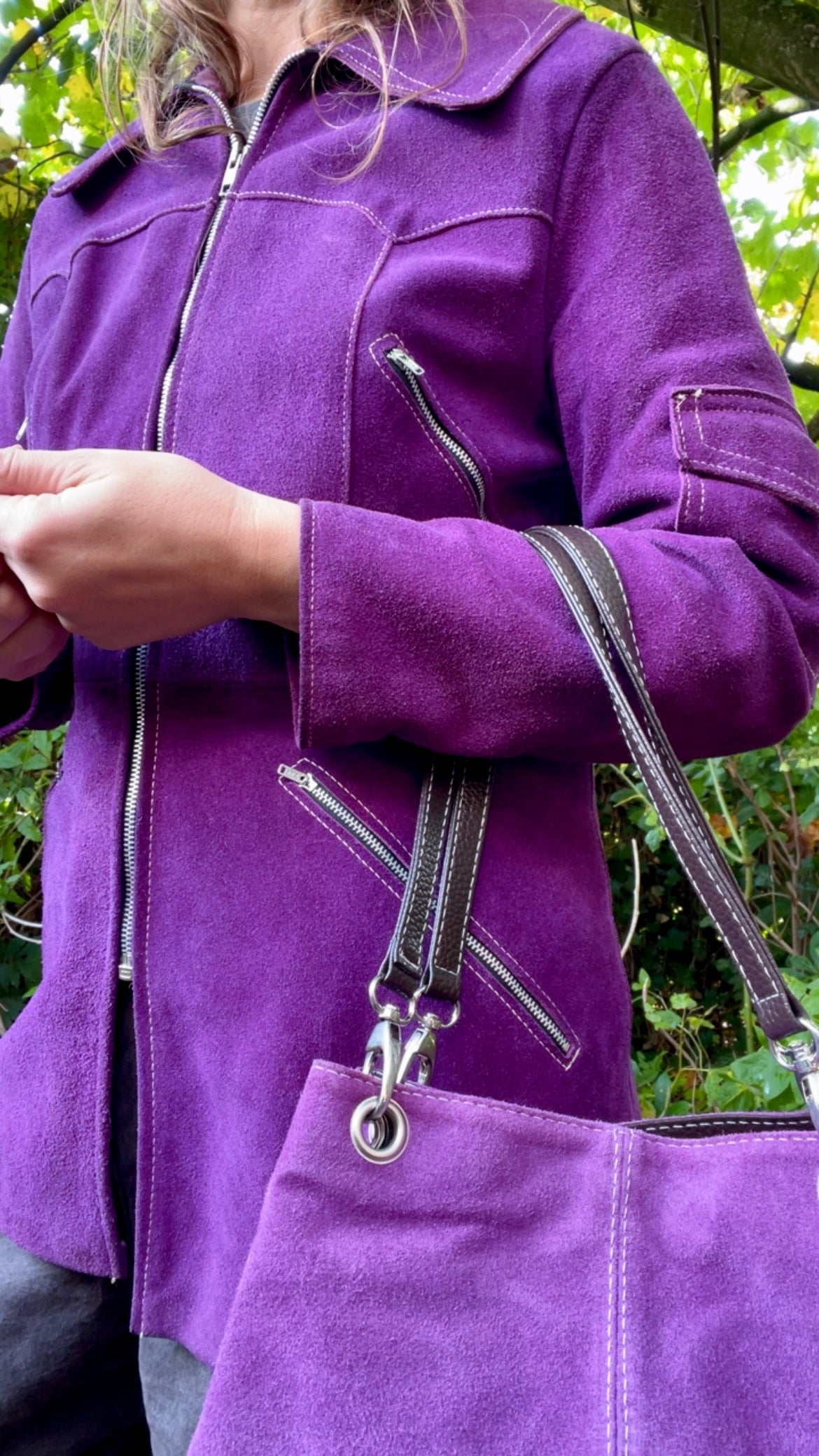 Purple Suede Bag