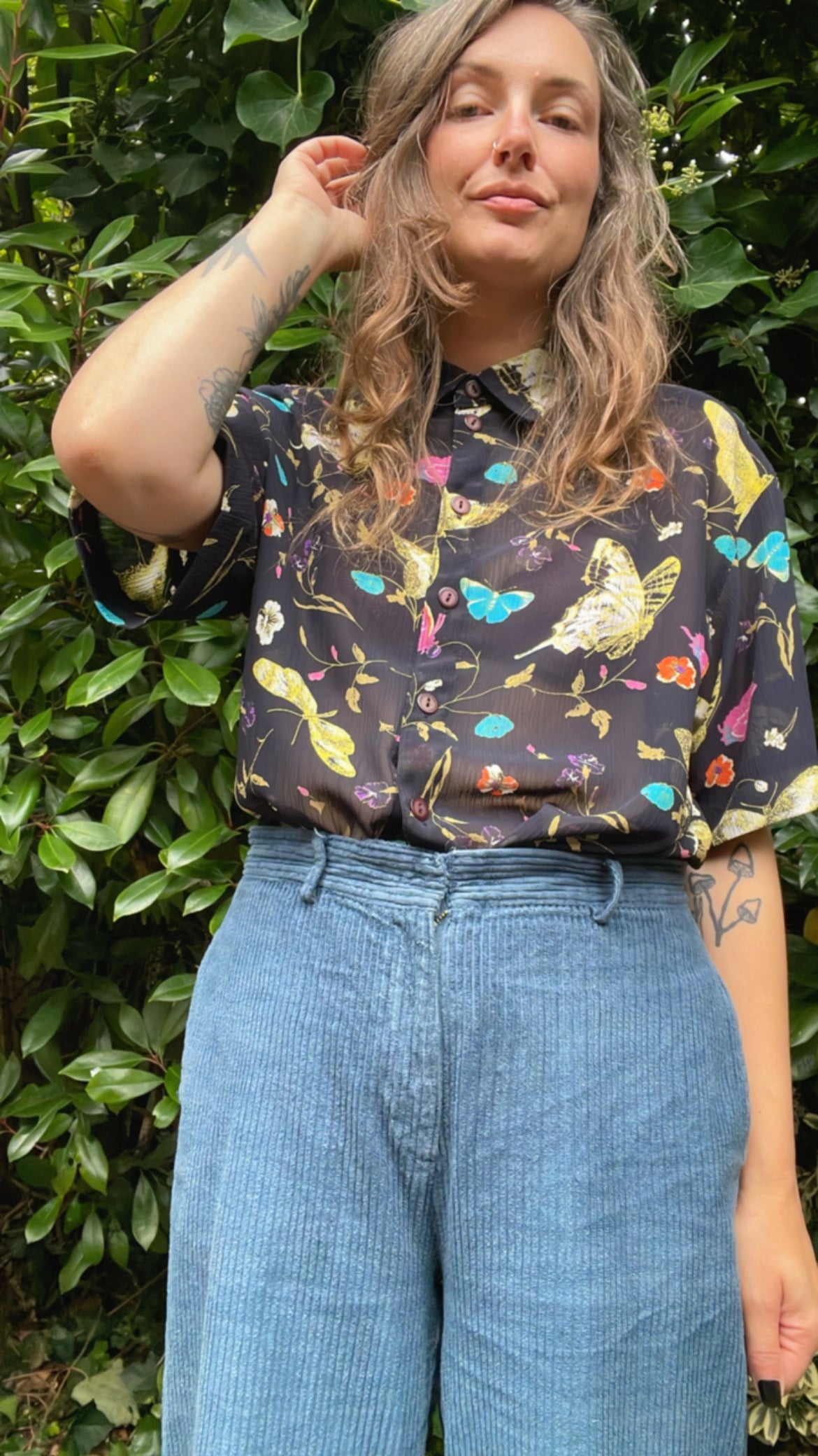 Y2K Butterfly SS Shirt