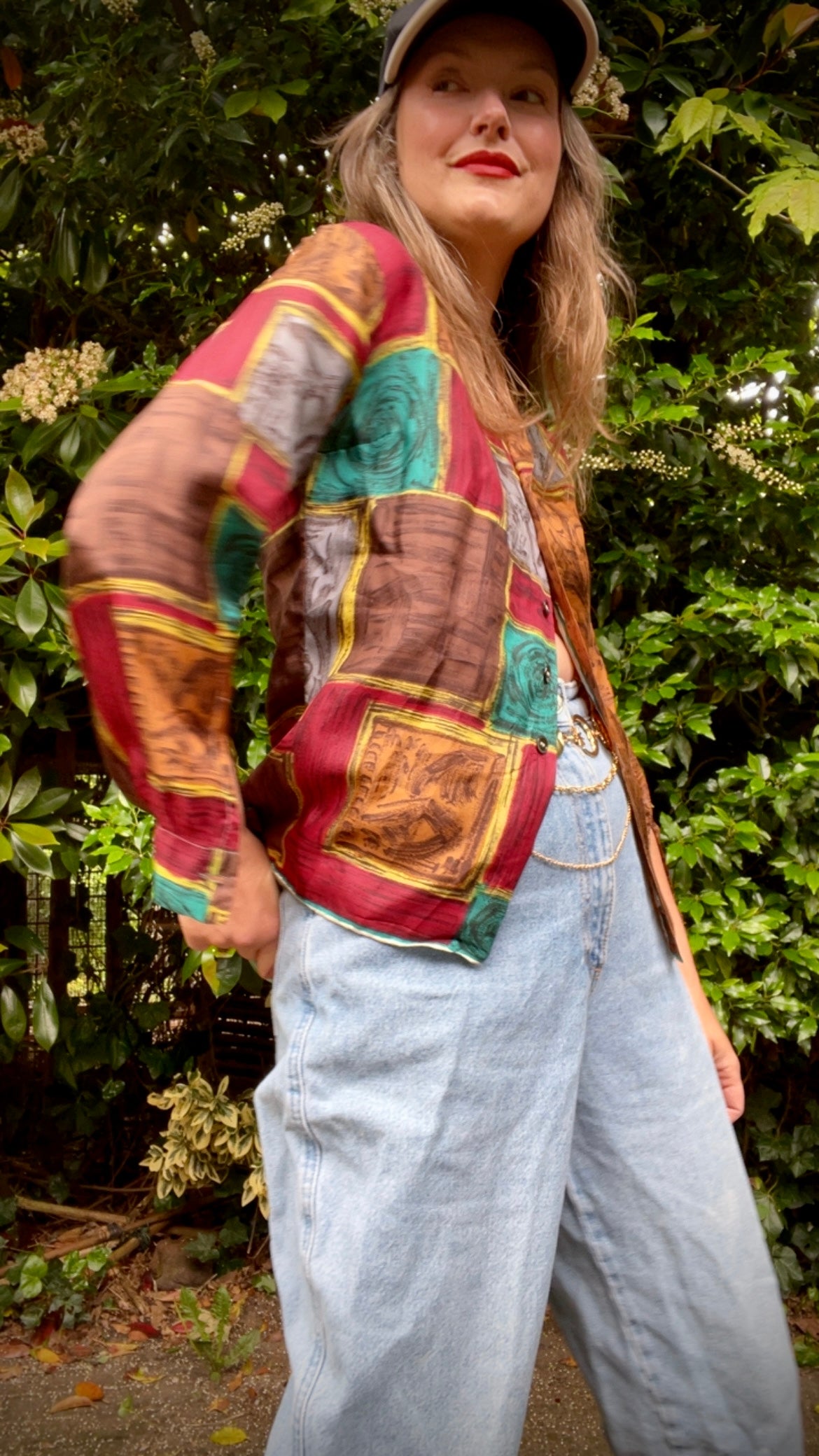 Silk Scarfprint Shirt
