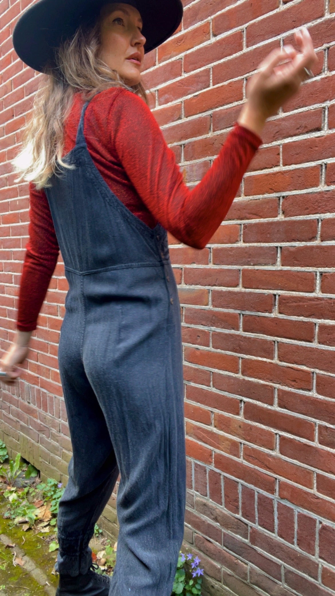 Embroidered Dungarees