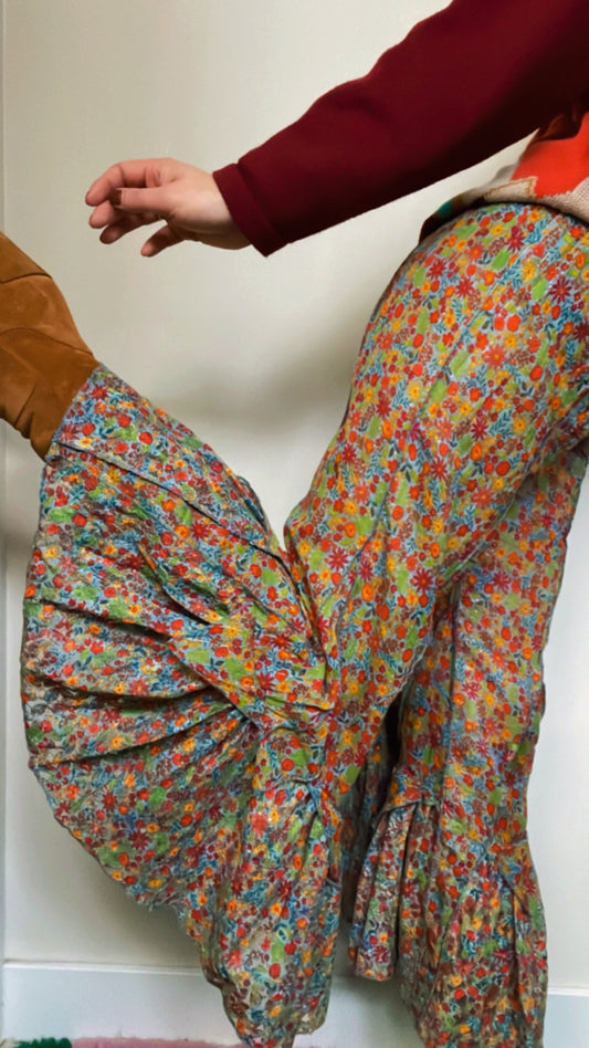 Floral Gauze Pants