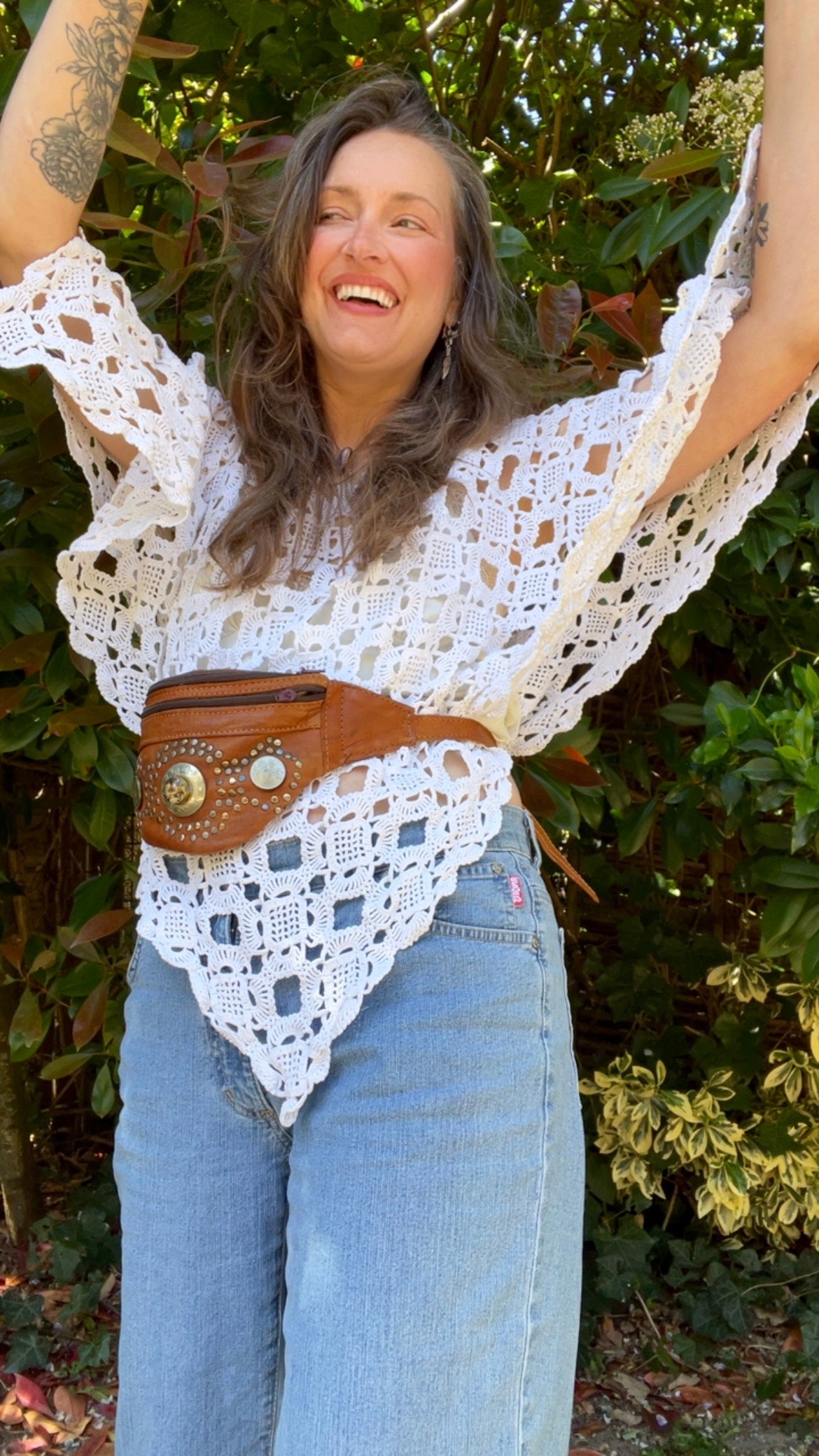Reworked • Crochet Poncho Top