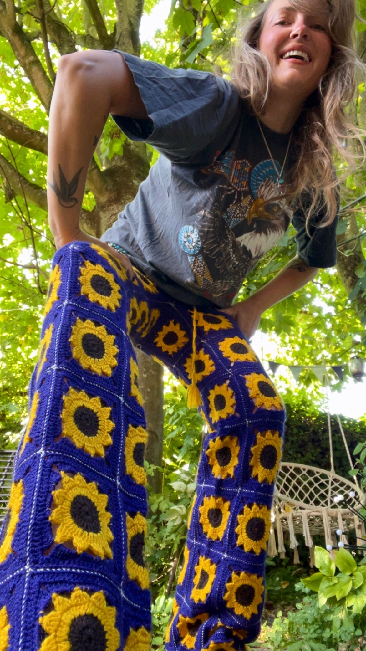 Crochet Sunflower Trousers