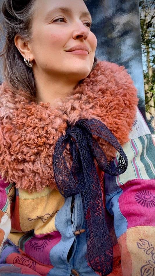 Reworked ~ Shearling Collar