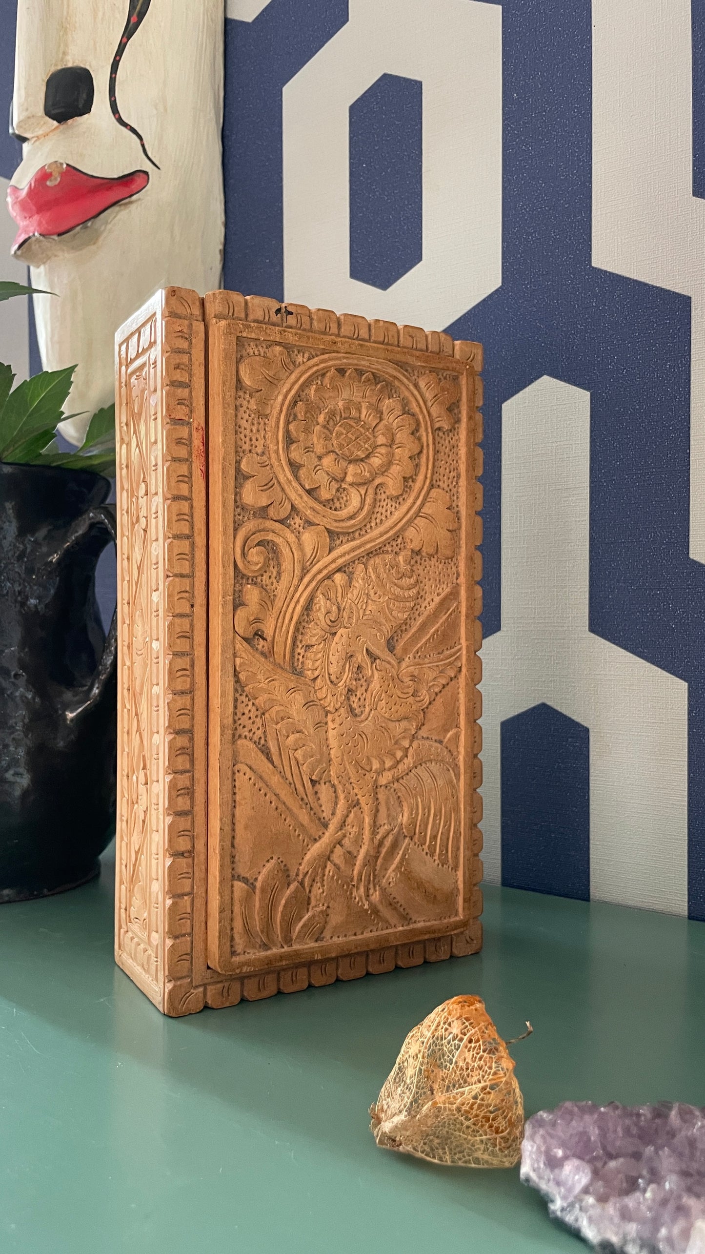 Wood Carved Box