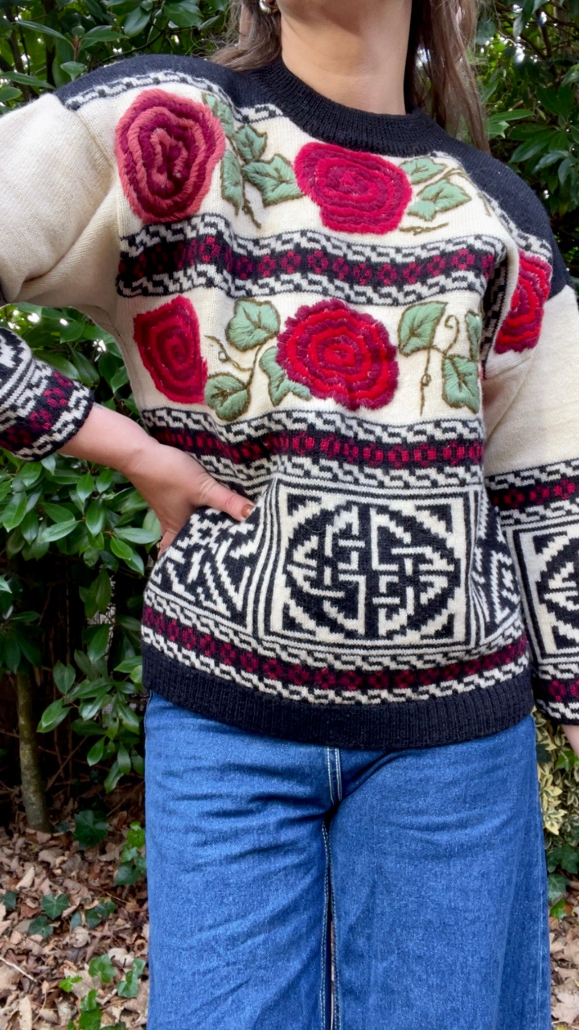 90s Roses Jumper
