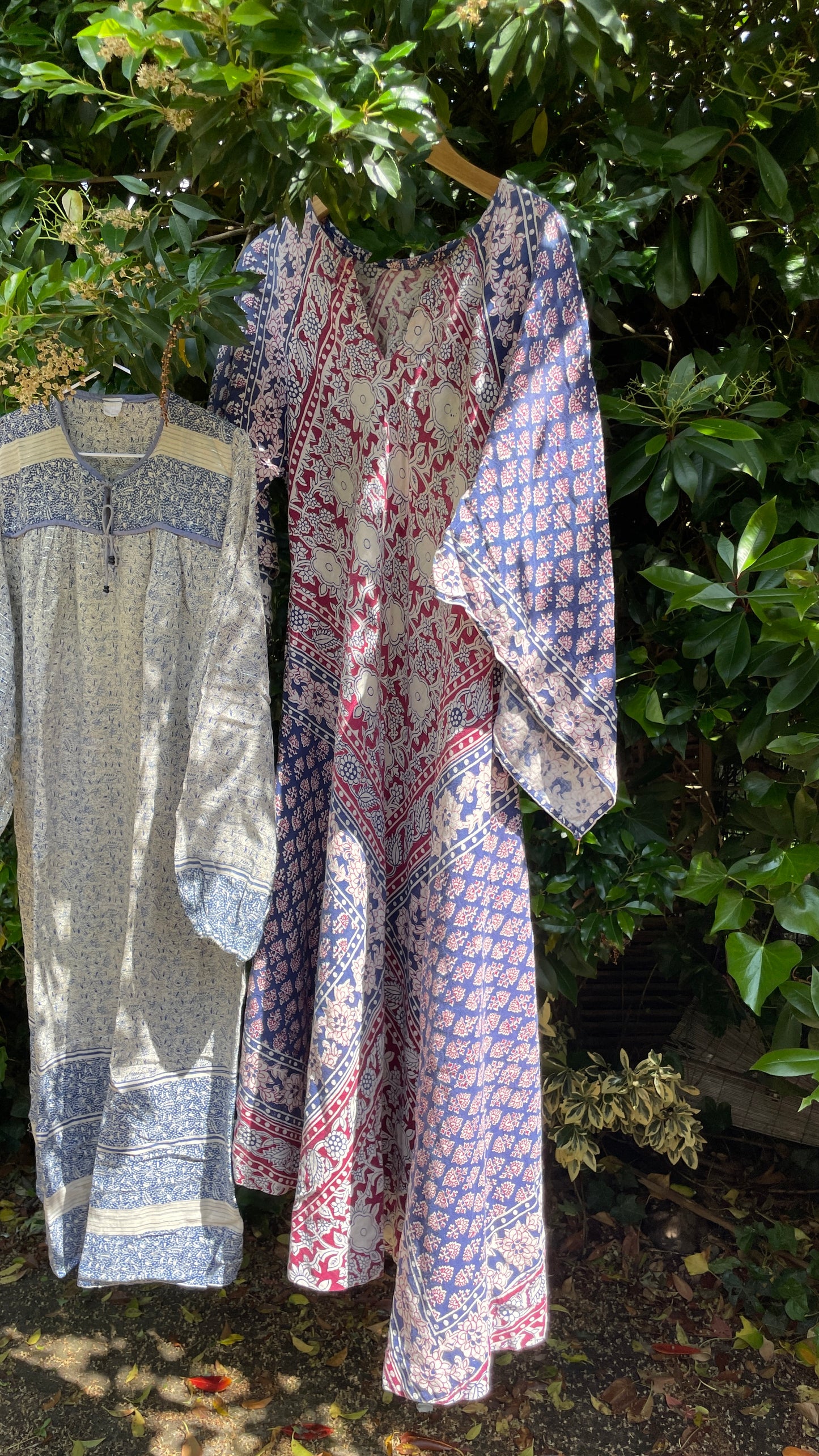 Cotton Blockprint Maxi Dress