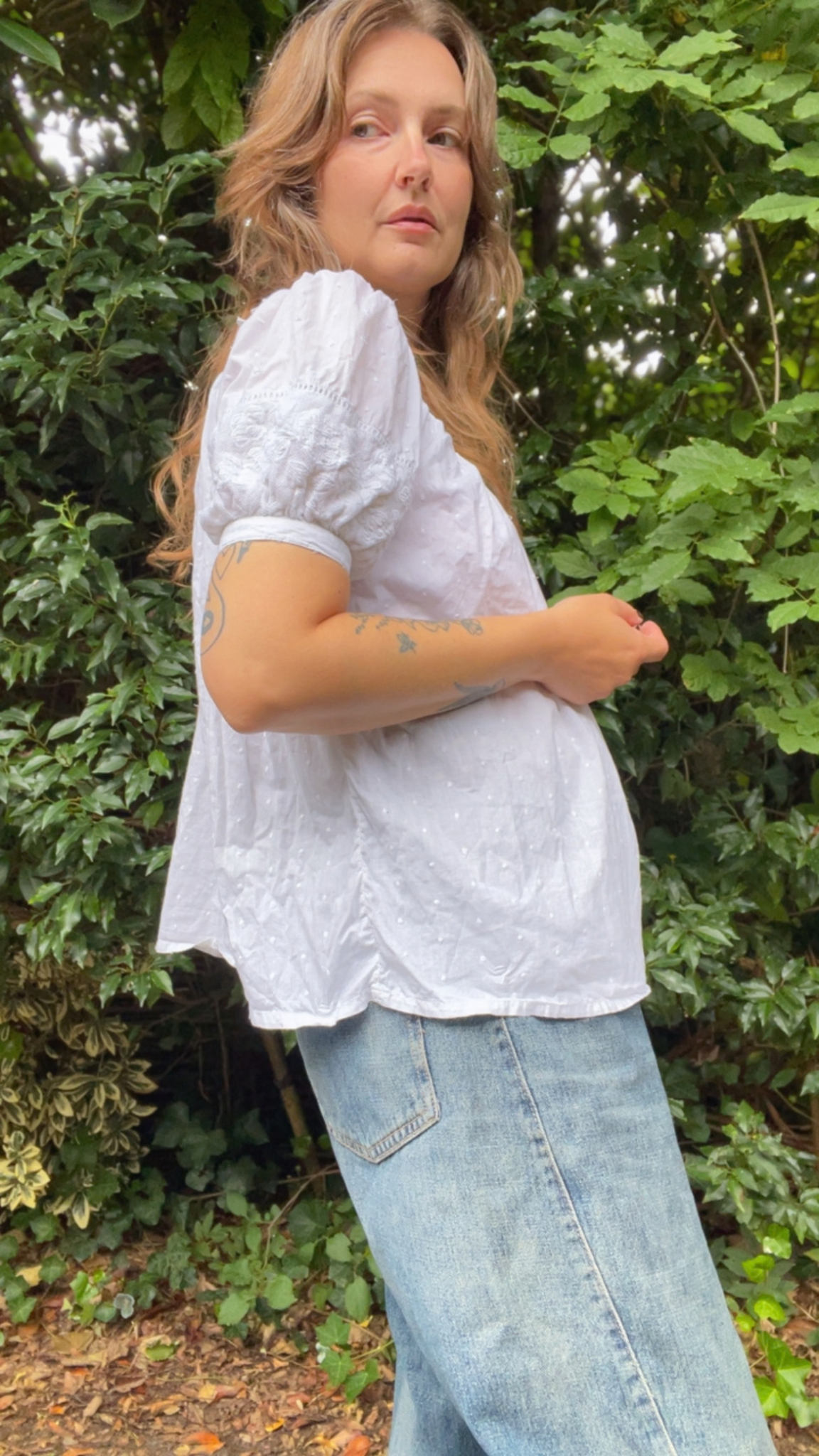 Lace Plumetis SS TOP
