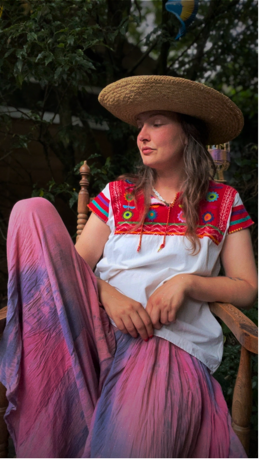 Huipil Flower Top