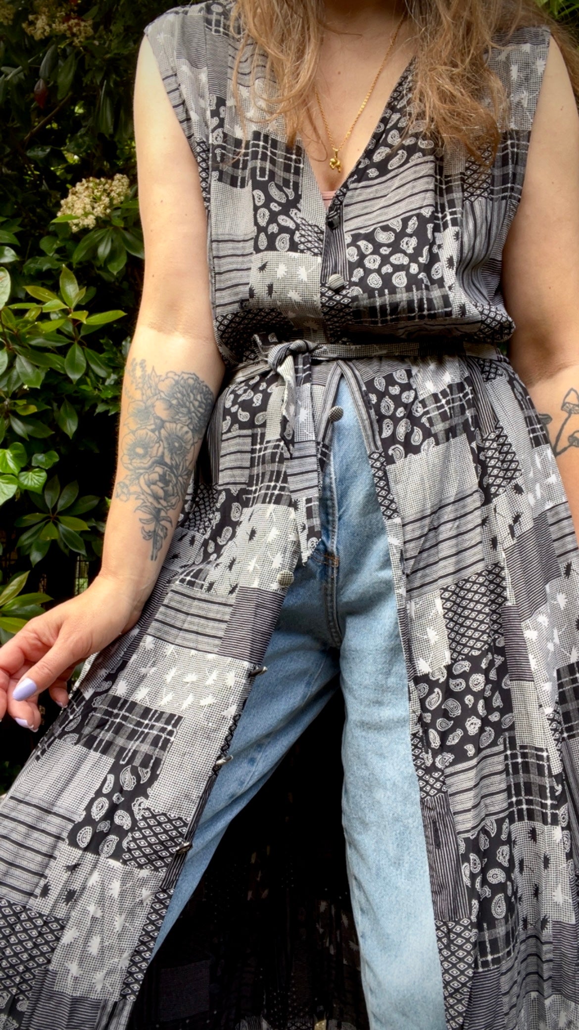 90s Bandana Dress Indigo and Roses 90s Bandana Dress Indigo and Roses