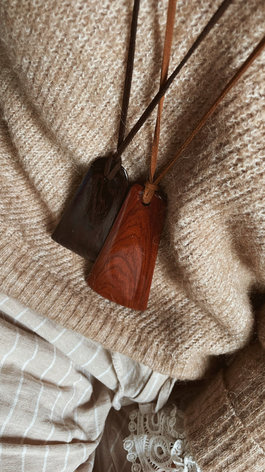 Wood & Leather Necklace