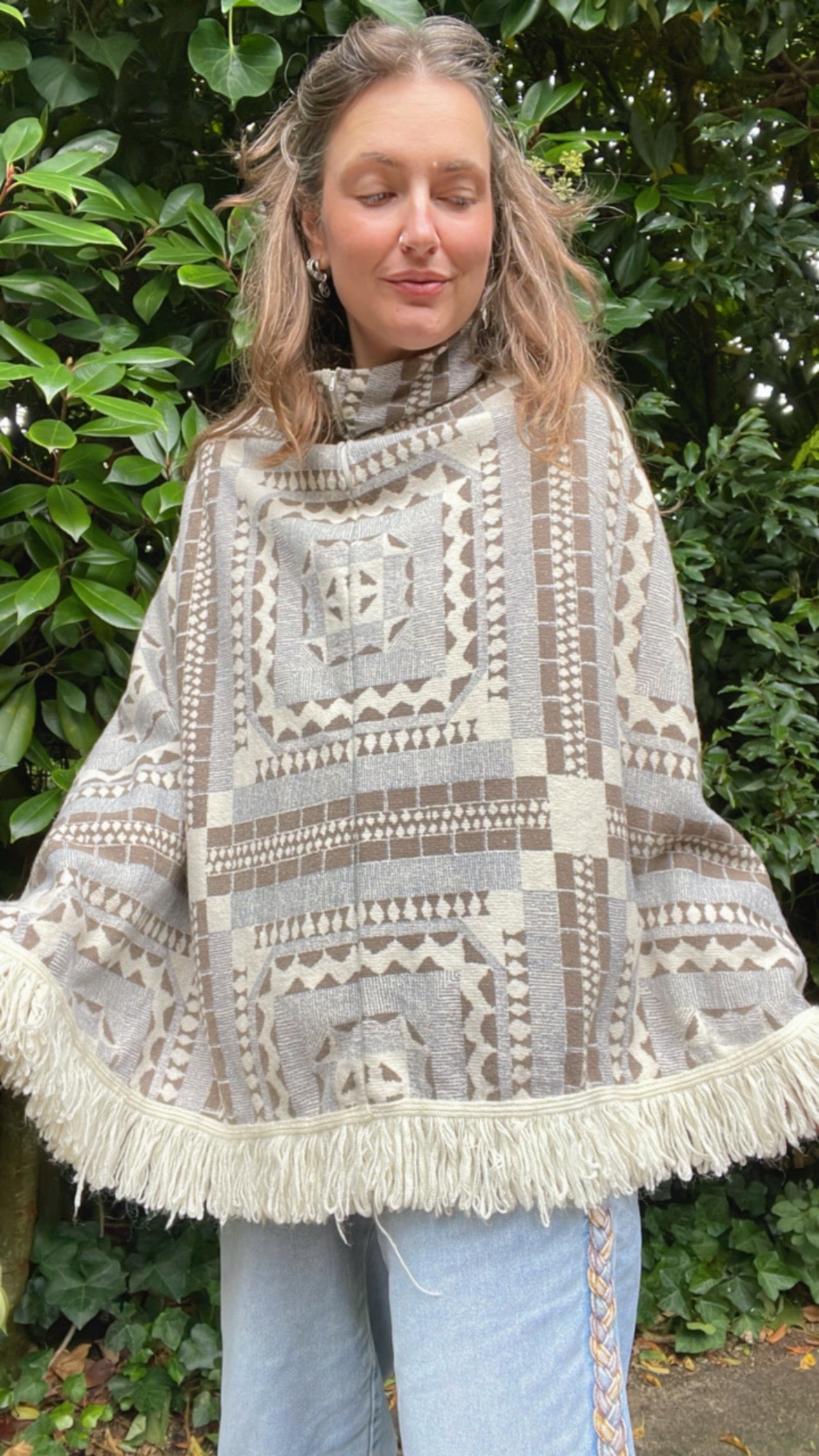 60s Retro Poncho