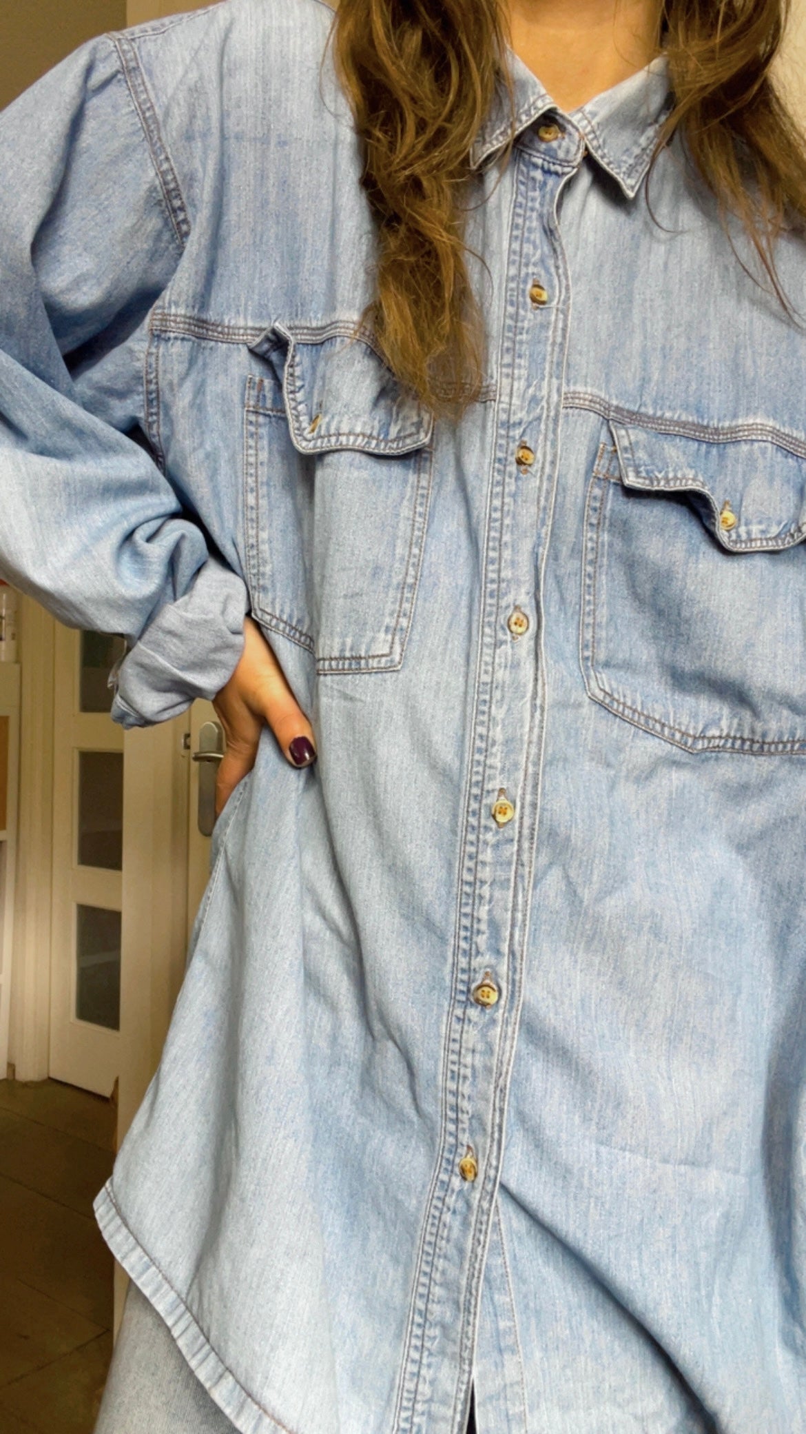 Oversized Denim Shirt