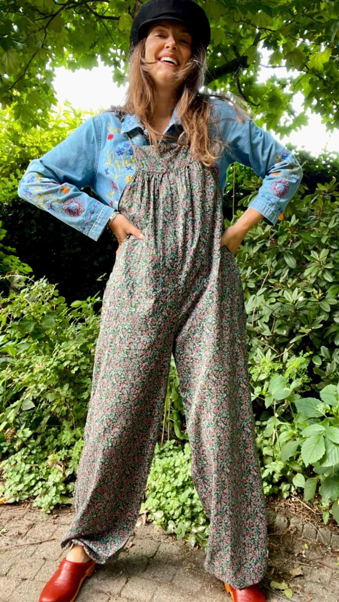 Floral Boho Dungarees