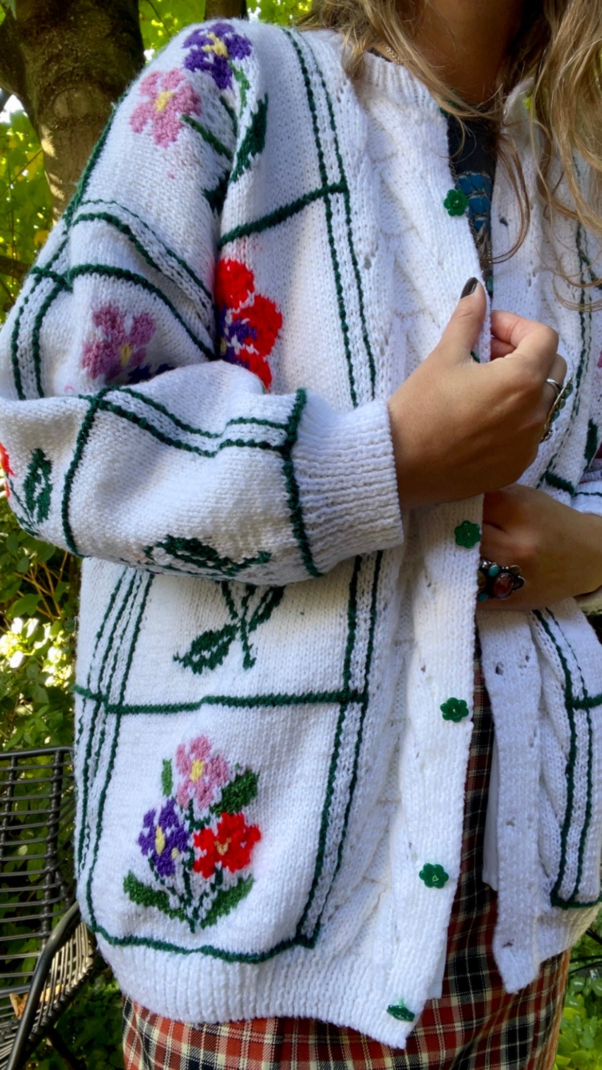 Flower Novelty Cardigan