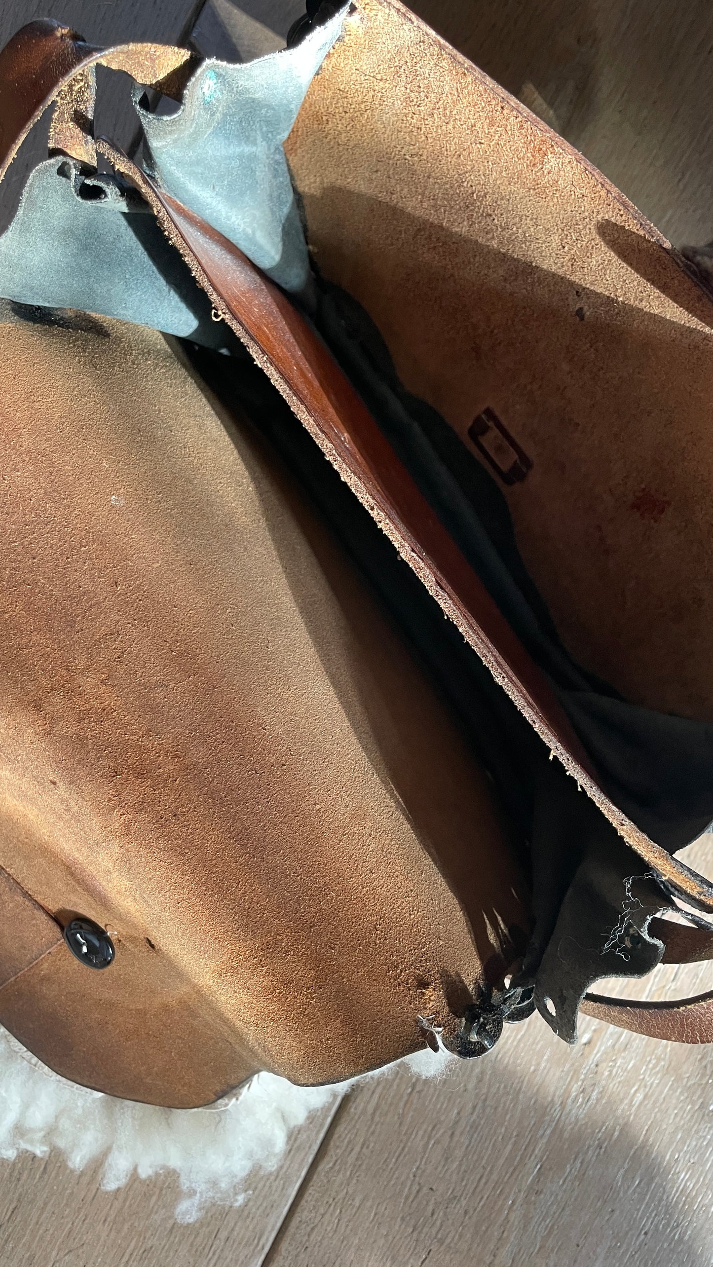 Reworked • Shearling & Leather Bag