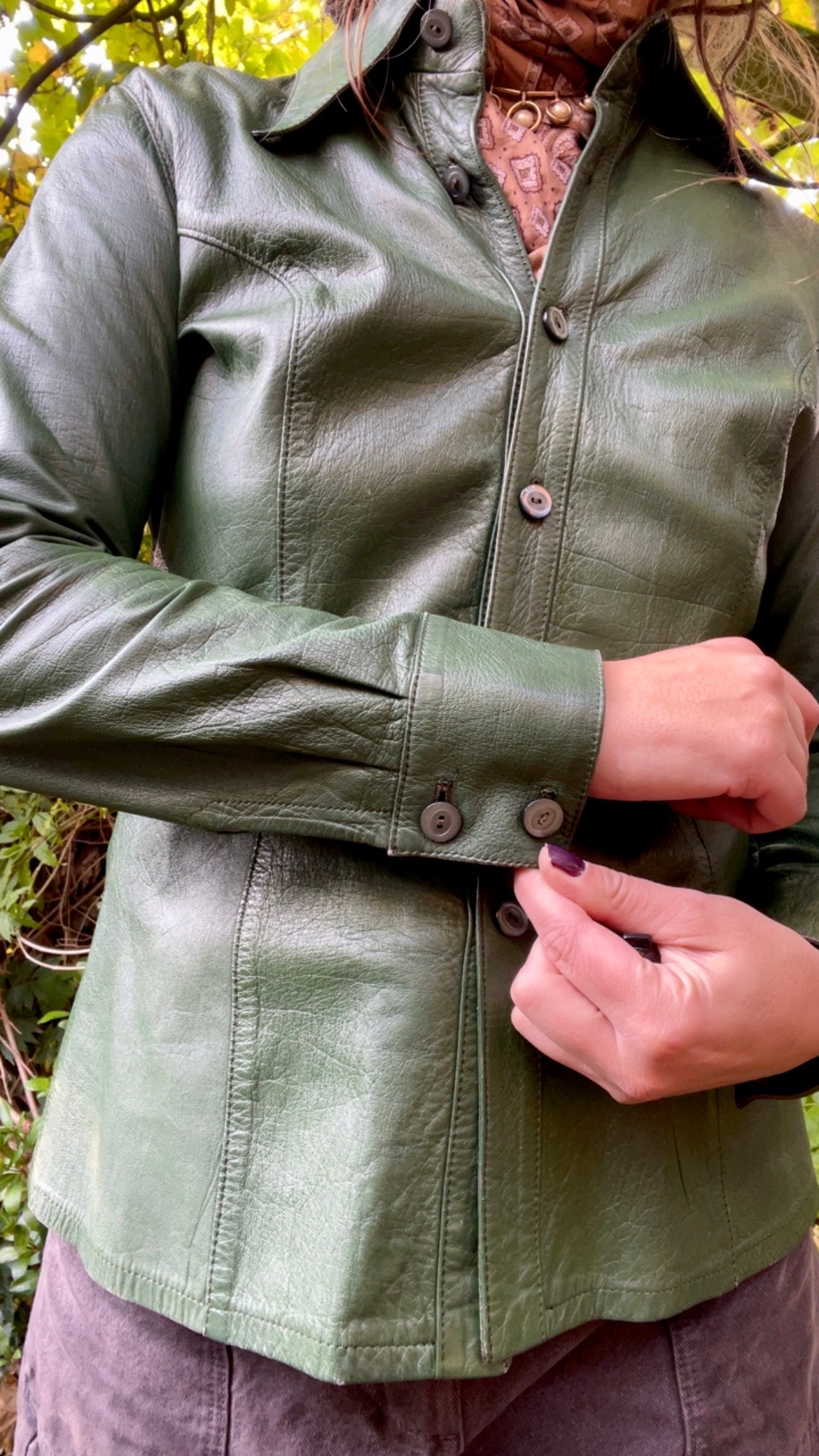 70s Leather Overshirt