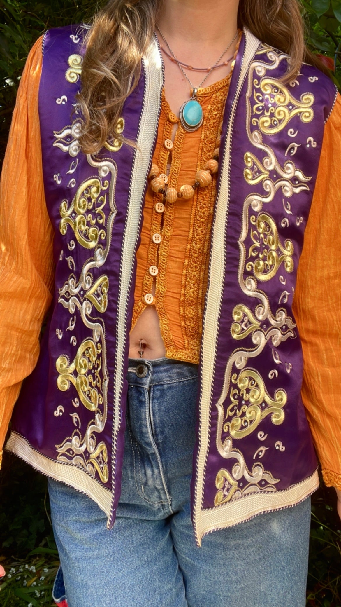 Boho Satin Waistcoat