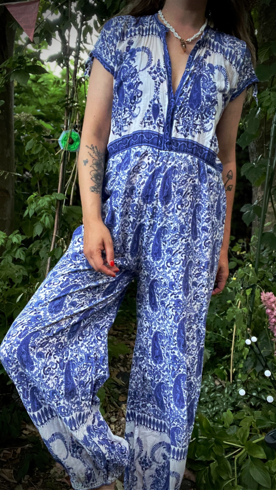 Block Printed Jumpsuit