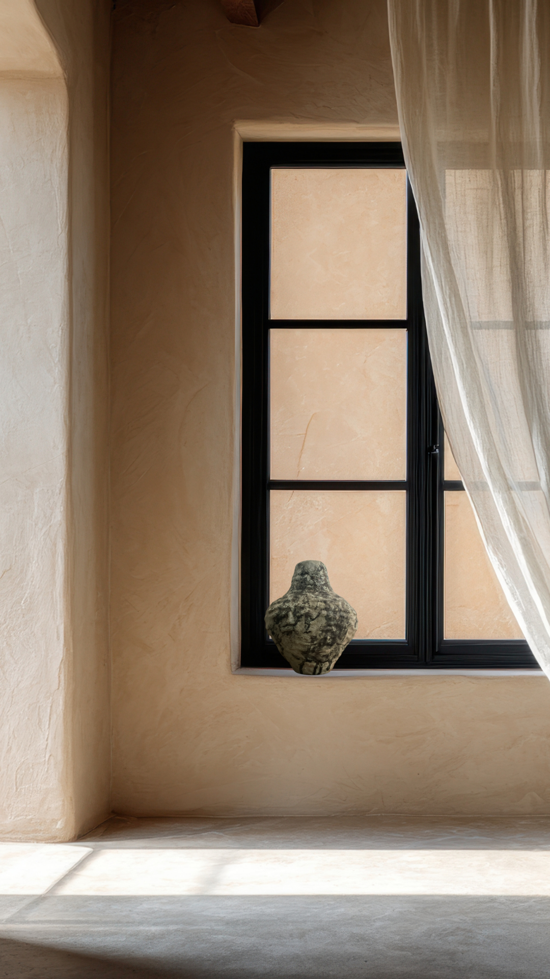 Studio Pottery Lava Vase