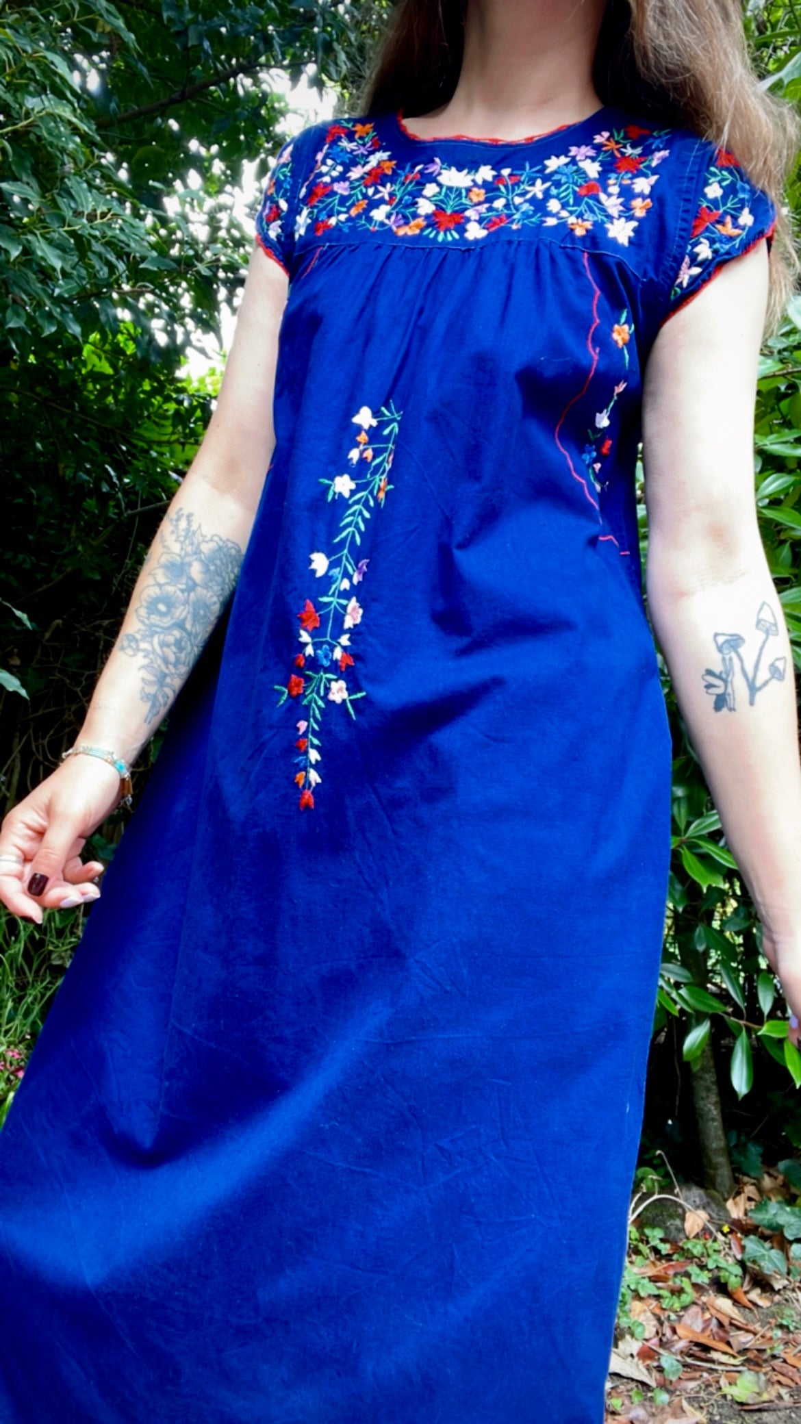 Embroidery Maxi Dress