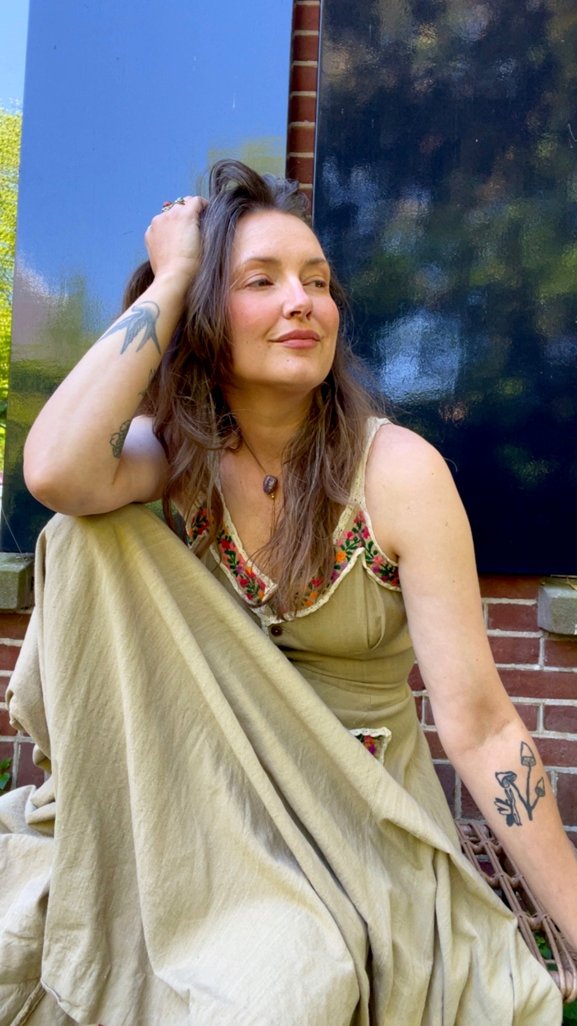 Girasol Embroidery Maxi Dress