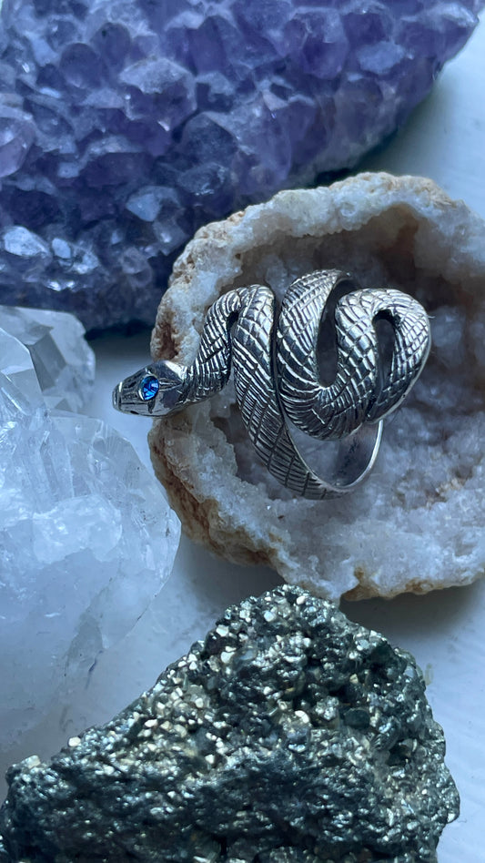 925 Silver Serpent Ring
