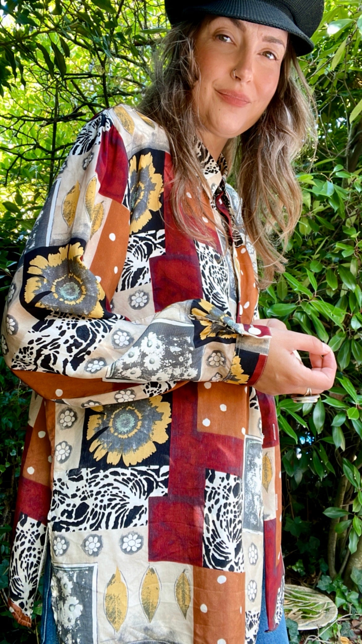 Patchwork Print Shirt